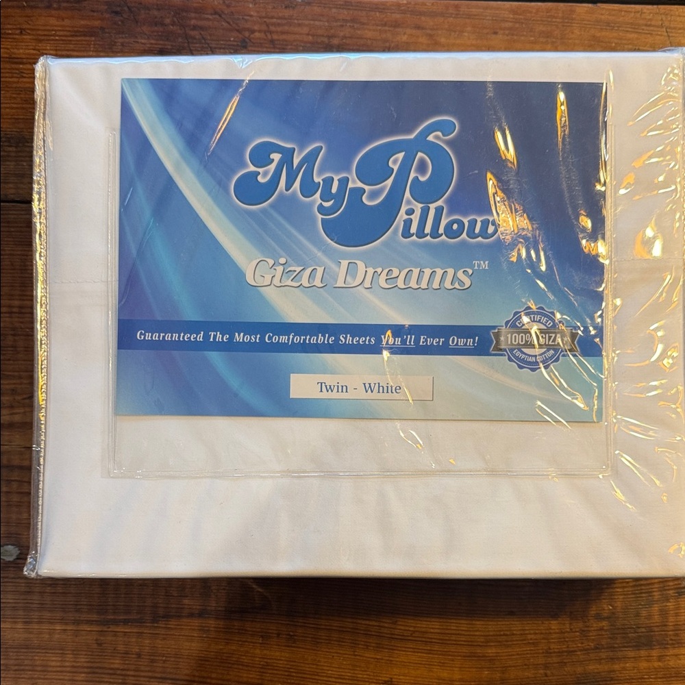 Giza Dreams Twin White Sheet Set